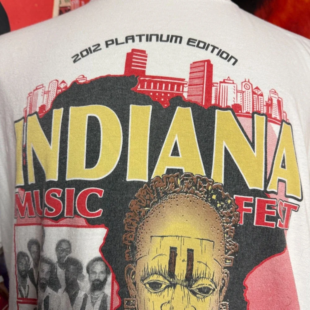 Indiana Music Fest Black Culture Nap Town T-Shirt Gladys Knight Zapp SWV Sz XL‎
